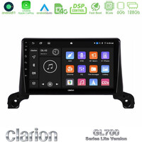 Clarion Gl700 Lite Series 8core Android11 6+128gb Peugeot 3008/5008 2017-2023 Navigation Multimedia Tablet 9" με Carplay & Android Auto u-G76l-Pg0433
