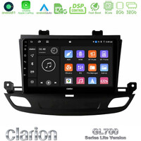 Clarion Gl700 Lite Series 8core Android11 2+32gb Opel Insignia 2 2017-2020 Navigation Multimedia Tablet 9" με Carplay & Android Auto u-G72l-Op1402