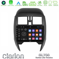 Clarion Gl700 Lite Series 8core Android11 6+128gb Nissan Micra 2013-2016 Navigation Multimedia Tablet 9" με Carplay & Android Auto u-G76l-Ns1065