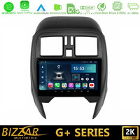 Bizzar g+ Series Nissan Micra 2013-2016 8core Android12 6+128gb Navigation Multimedia Tablet 9" u-g-Ns1065