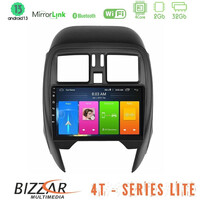 Bizzar 4t Series Nissan Micra 2013-2016 4core Android13 2+32gb Navigation Multimedia Tablet 9" u-lvb-Ns1065