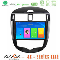Bizzar 4t Series Nissan Pulsar 2015-2018 4core Android13 2+32gb Navigation Multimedia Tablet 9" u-lvb-Ns2244