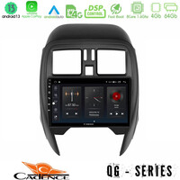 Cadence qg Series 8core Android13 4+64gb Nissan Micra 2013-2016 Navigation Multimedia Tablet 9" u-qg-Ns1065