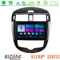 Bizzar Ultra Series Nissan Pulsar 2015-2018 8core Android13 8+128gb Navigation Multimedia Tablet 9" u-ul2-Ns2244