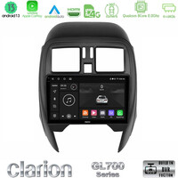 Clarion Gl700 Series 8core Android13 4+64gb Nissan Micra 2013-2016 Navigation Multimedia Tablet 9" με Carplay & Android Auto u-gl7-Ns1065