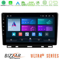 Bizzar Ultra Series Renault Clio 5 2020-2024 8core Android13 8+128gb Navigation Multimedia Tablet 9" u-ul2-Rn1389