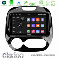 Clarion Gl300 Series 4core Android11 2+32gb Renault Captur 2013-2019 Navigation Multimedia Tablet 9" με Carplay & Android Auto u-gl3-Rn1982