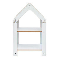 Ραφιέρα Montessori Zoilen pakoworld λευκό-ροζ mdf 50x30x80εκ