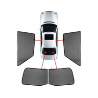 PVC.FOR-RANG-4-E ΚΟΥΡΤΙΝΑΚΙΑ ΜΑΡΚΕ CAR SHADES ΓΙΑ FORD RANGER 4D 2023+ - 4 ΤΕΜ.