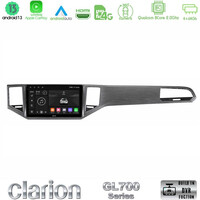 Clarion Gl700 Series 8core Android13 4+64gb vw Sportsvan 2014-2020 Navigation Multimedia Tablet 10" (Silver/grey Color) με Carplay & Android Auto u-gl7-Vw0135sg