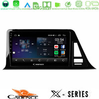 Cadence x Series Toyota ch-r (Χωρίς Εργ.οθόνη) 8core Android 14 4+64gb Navigation Multimedia Tablet 9" u-x-Ty0301