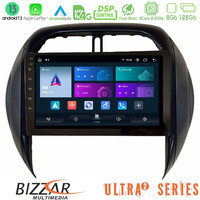 Bizzar Ultra Series Toyota Rav4 2001 – 2005 8core Android13 8+128gb Navigation Multimedia Tablet 9" u-ul2-Ty1315