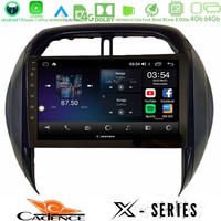 Cadence x Series Toyota Rav4 2001 – 2005 8core Android 14 4+64gb Navigation Multimedia Tablet 9" u-x-Ty1315