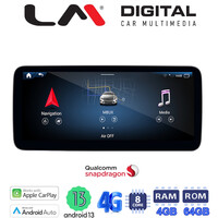 LM Digital - LM JFK512 464 Οθόνη OEM Multimedia Αυτοκινήτου για Mercedes GLC / V class 2020 > 2022 (CarPlay/AndroidAuto/BT/GPS/WIFI/GPRS) electriclife