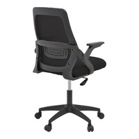 Καρέκλα γραφείου Reji pakoworld mesh ύφασμα μαύρο 58x60x89-99εκ