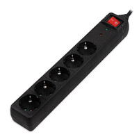 Sonora Spsb501 Black Color Surge Protection Multi Strip