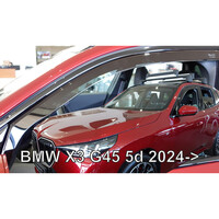 ΑΝΕΜ.SET11007 ΑΝΕΜΟΘΡΑΥΣΤΕΣ ΓΙΑ BMW X3 G45 5D 2024+ ΣΕΤ ΑΥΤΟΚΙΝΗΤΟΥ ΑΠΟ ΕΥΚΑΜΠΤΟ ΦΙΜΕ ΠΛΑΣΤΙΚΟ HEKO - 4 ΤΕΜ