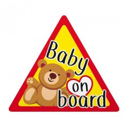 BABY ON BOARD ΕΝΔΕΙΞΗ ΣΤΑΤΙΚΟ 128x112mm