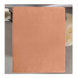 Μονό Σεντόνι Jersey με Λάστιχο 80/90/100 x 200 cm Χρώματος Πορτοκαλί Dreamhouse 8720105600388