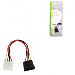 NEDIS CCGP73500VA015 Internal Power Cable, Molex Male - SATA 15-pin Female, 0.15