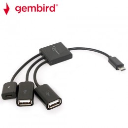 GEMBIRD OTG MOBILE USB HUB FOR MOBILE PHONES/TABLETS
