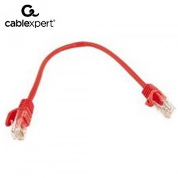 CABLEXPERT CAT5e UTP PATCH CORD RED 0,25M