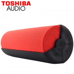 TOSHIBA AUDIO PORTABLE FABRIC BLUETOOTH SPEAKER RED