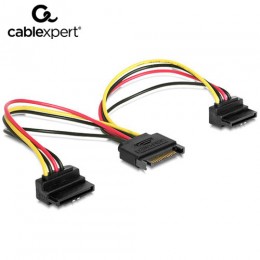 CABLEXPERT POWER SPLITTER CABLE WITH ANGLED OUTPUT CONNECTORS 0,15M