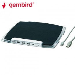 GEMBIRD MOUSEPAD WITH USB 2.0 HUB FOR FOUR USB DEVICES