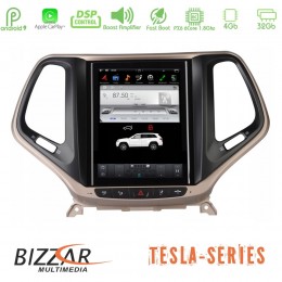 Bizzar Jeep Cherokee 2014-2019 Tesla 10.4&quot; Navigation u-bz-ts-Jp18x