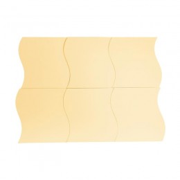Σετ Επιτοίχιοι Κυματιστοί Καθρέπτες 15 cm Χρώματος Χρυσό 12 τμχ Home Deco Factory HD4373-Curve