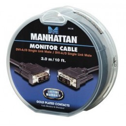 391238 . Καλώδιο DVI-I Single Link Monitor M/M 3.0m Cake Box Manhattan