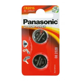 PAN-CR2016L-2 . Panasonic CR2016 μπαταρίες λιθίου 3V 2τμχ