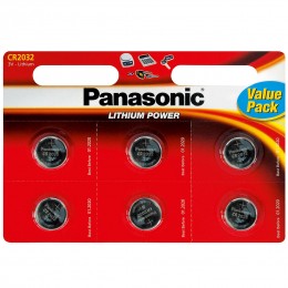 PAN-CR2032L-6 . Panansonic 2032 μπαταρίες λιθίου 3V blist 6τεμ