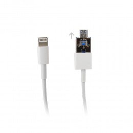 AC-9491 . Καλώδιο USB A/Micro USB σε Lightning port (iPhone) 1m Λευκό