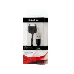 DM-66-060 . Καλώδιο USB A - iPhone 8 / iPhone 4 / microUSB 1m