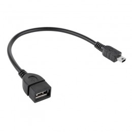 DM-2909 . Καλώδιο Σύνδεσης USB θηλυκό - mini USB 20cm OTG