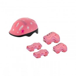 ZAB0123G . Παιδικό σετ προστατευτικών για ποδήλατο ροζ