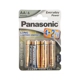 PAN-LR6EPS-6 . Panasonic μπαταρίες αλκαλικές AA EVERYDAY POWER 6τμχ