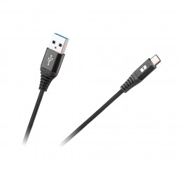 RB-6001-200-B . Καλώδιο USB - USB C REBEL 2m REBEL μαύρο