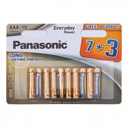PAN-LR03EPS-10 . Panasonic μπαταρίες αλκαλικές AAA EVERYDAY POWER 10τμχ