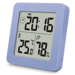 LIFE SUPERHERO HYGROMETER & THERMOMETER WITH CLOCK BLUE COLOR
