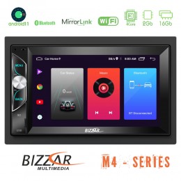 Bizzar 2din Deck Android 11 (2+16gb) Multimedia Perfect 2din Size u-bl-m4-2069