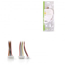 Nedis Ccgp74030va015 Internal Power Cable Molex Male-Molex Female+3-pin fan Powe