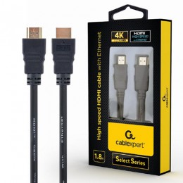 CABLEXPERT 4K HIGH SPEED HDMI CABLE WITH ETHERNET "SELECT SERIES" 1,8M