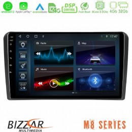 Bizzar m8 Series Audi a3 8p 8core Android12 4+32gb Navigation Multimedia Tablet 9&quot; u-m8-Au0826