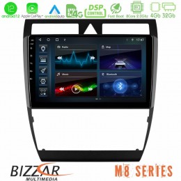 Bizzar m8 Series Audi a6 (C5) 1997-2004 8core Android12 4+32gb Navigation Multimedia Tablet 9&quot; u-m8-Au0857