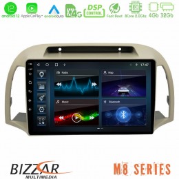 Bizzar m8 Series Nissan Micra k12 2002-2010 8core Android12 4+32gb Navigation Multimedia Tablet 9&quot; u-m8-Ns0012