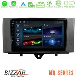 Bizzar m8 Series Smart 451 Facelift 8core Android12 4+32gb Navigation Multimedia Tablet 9&quot; u-m8-Sm0831