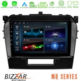 Bizzar m8 Series Suzuki Vitara 2015-2021 8core Android12 4+32gb Navigation Multimedia Tablet 9&quot; u-m8-Sz0162